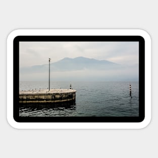 Winter Lake Garda at Castelletto Sticker